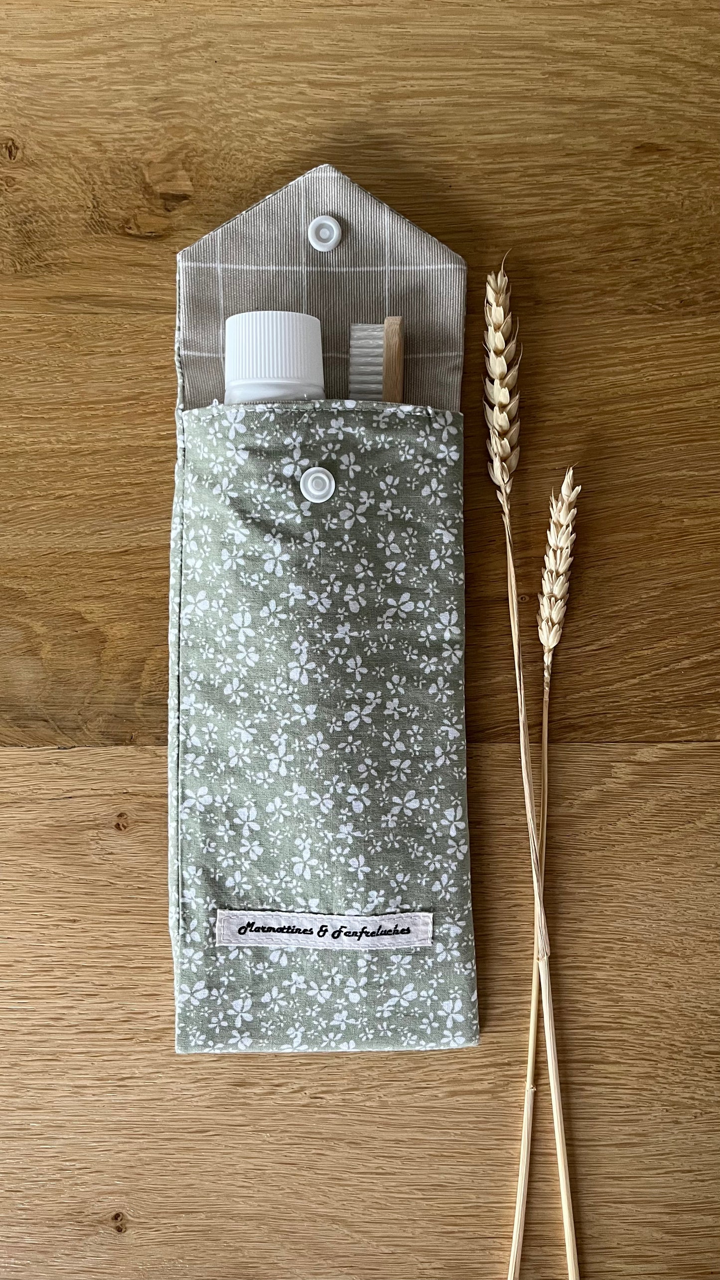 Pochette à brosse à dents fait main