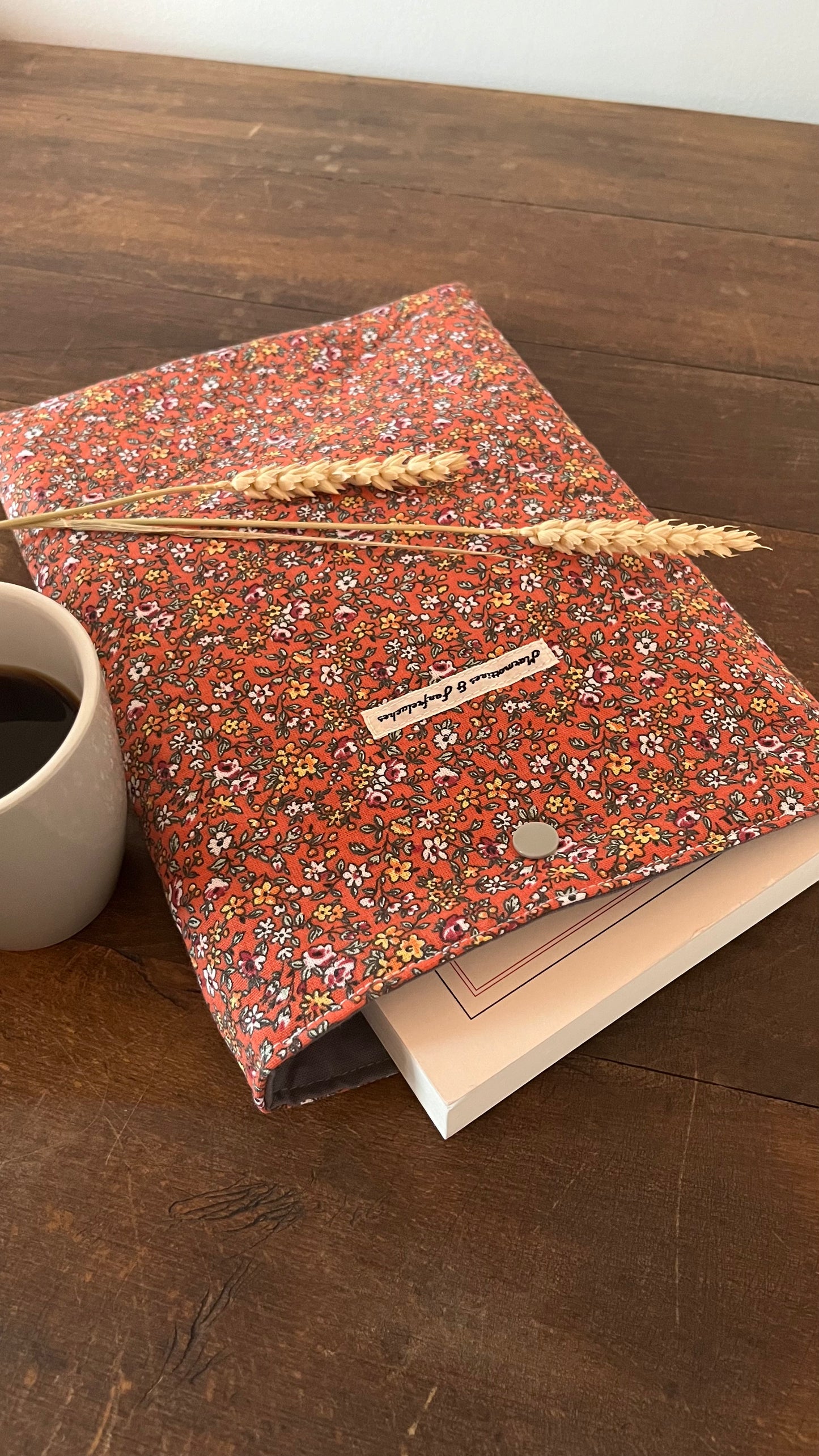 Pochette Livre tissu broché/liseuse 🇫🇷