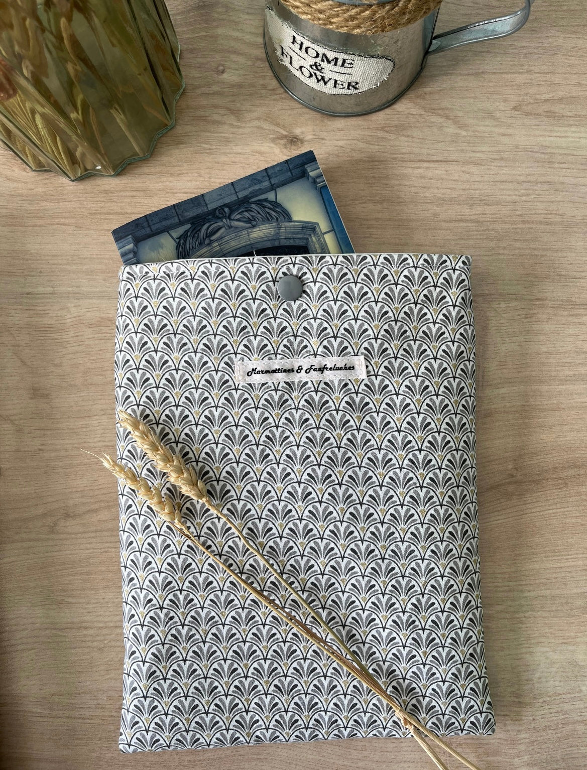 Pochette Livre de poche tissu made in France