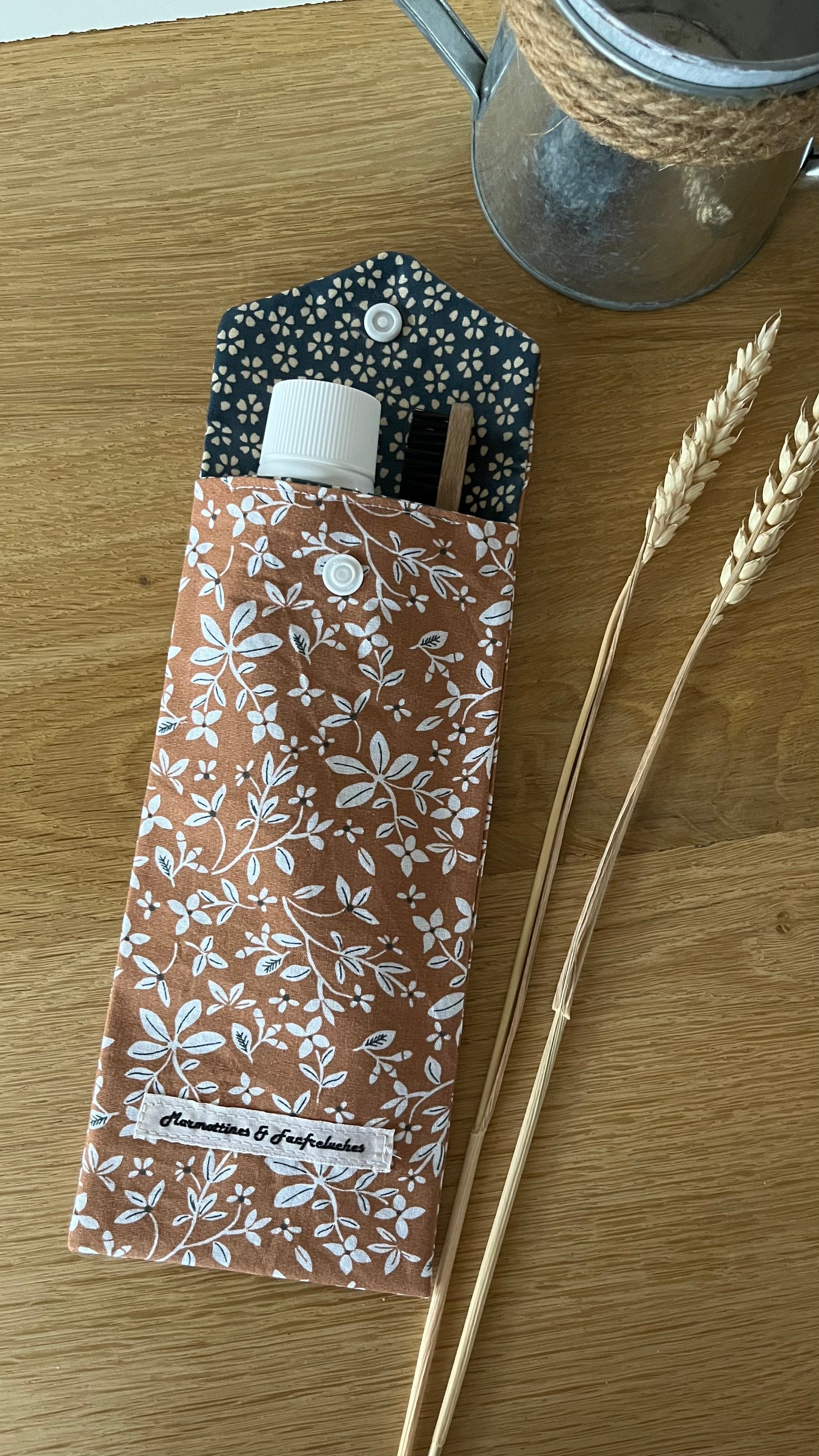 Pochette à brosse à dents fait main