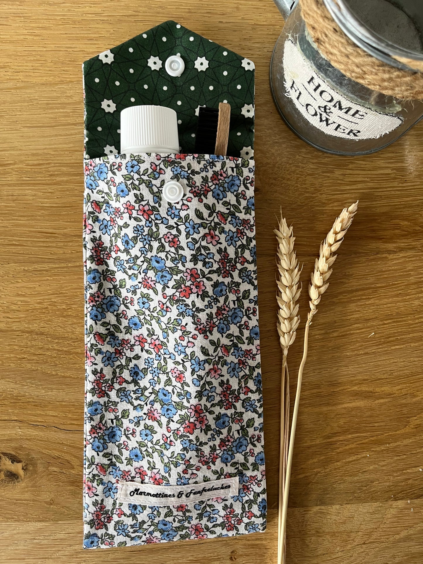 Pochette à brosse à dents fait main