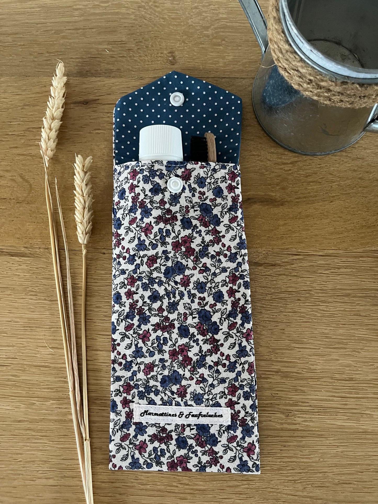 Pochette à brosse à dents fait main