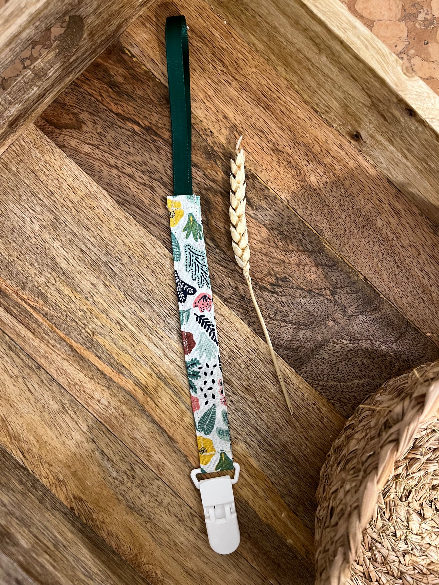 Attache tétine en tissu