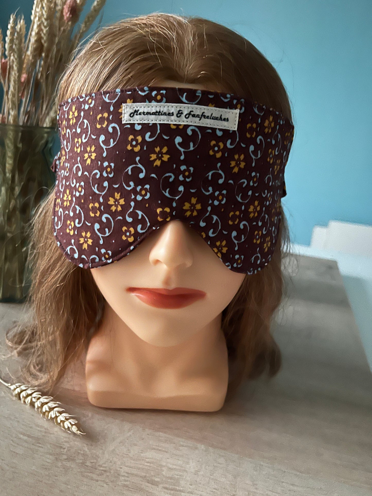 Masque de sommeil pour le yoga ou l'avion