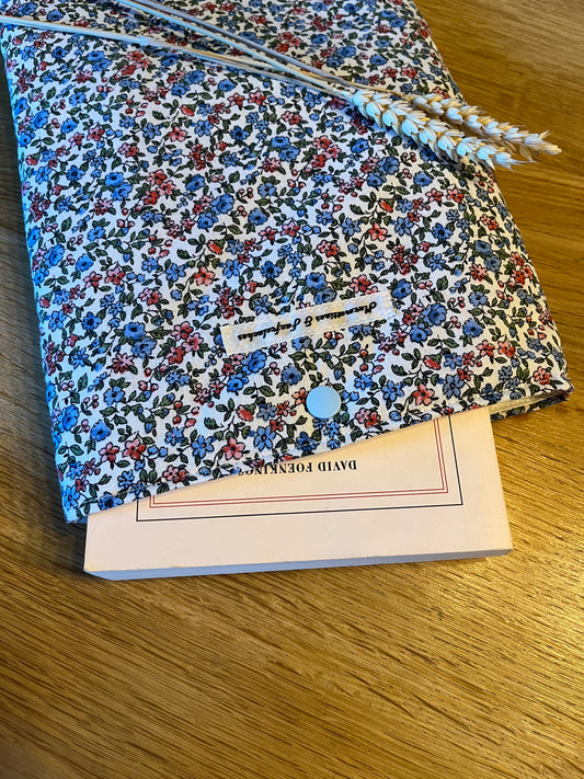 Pochette Livre tissu broché/liseuse made in France