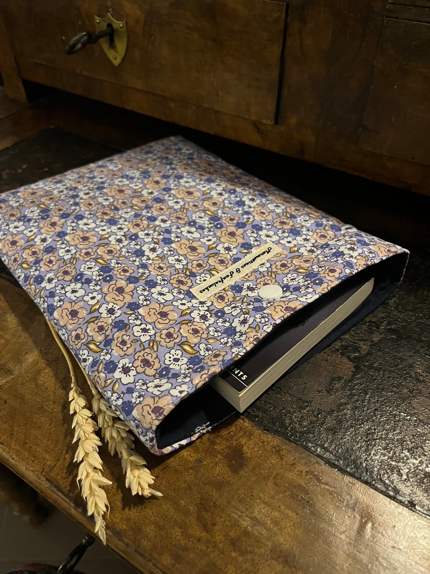 Pochette Livre de poche tissu made in France