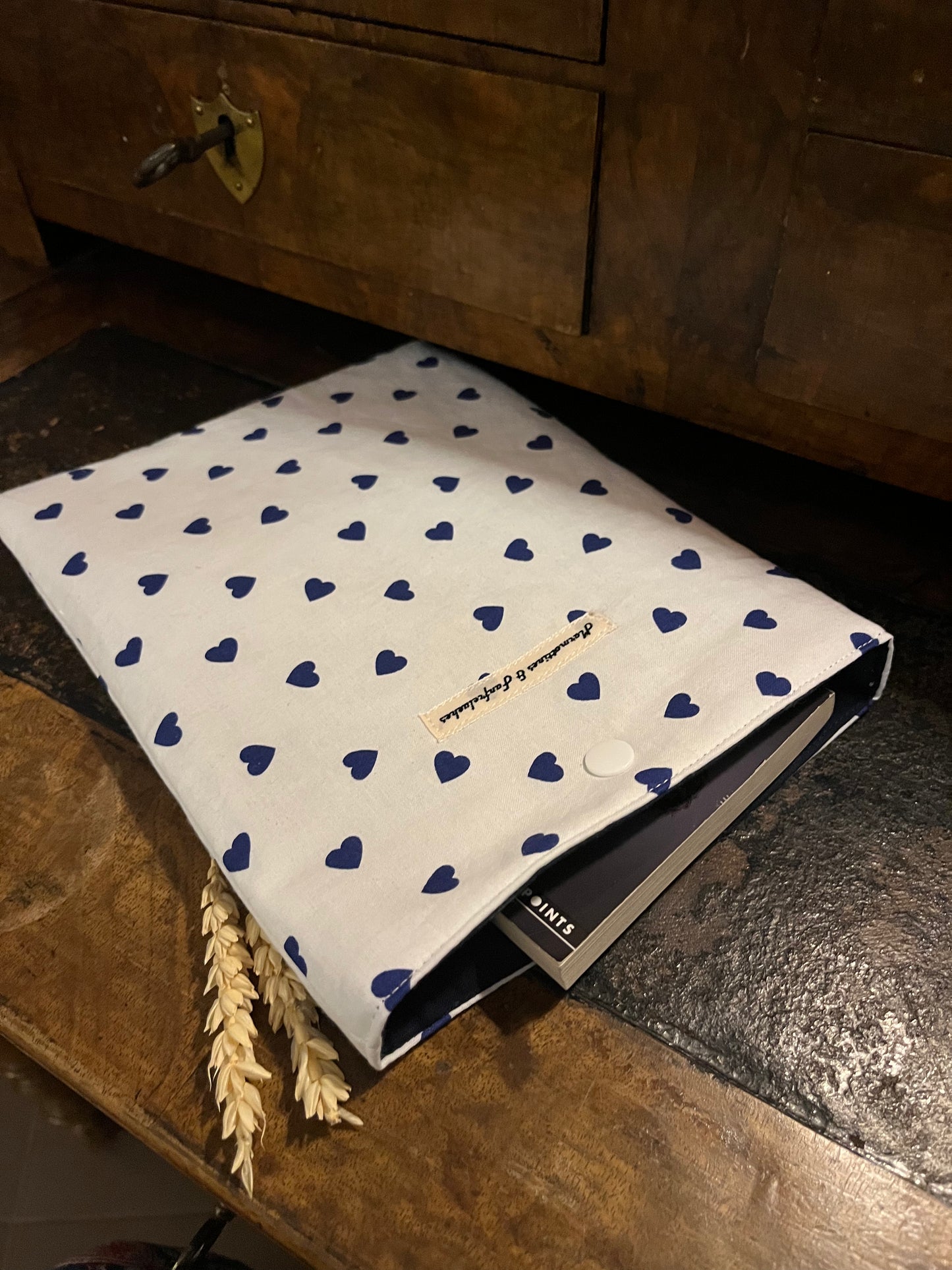 Pochette Livre de poche tissu made in France