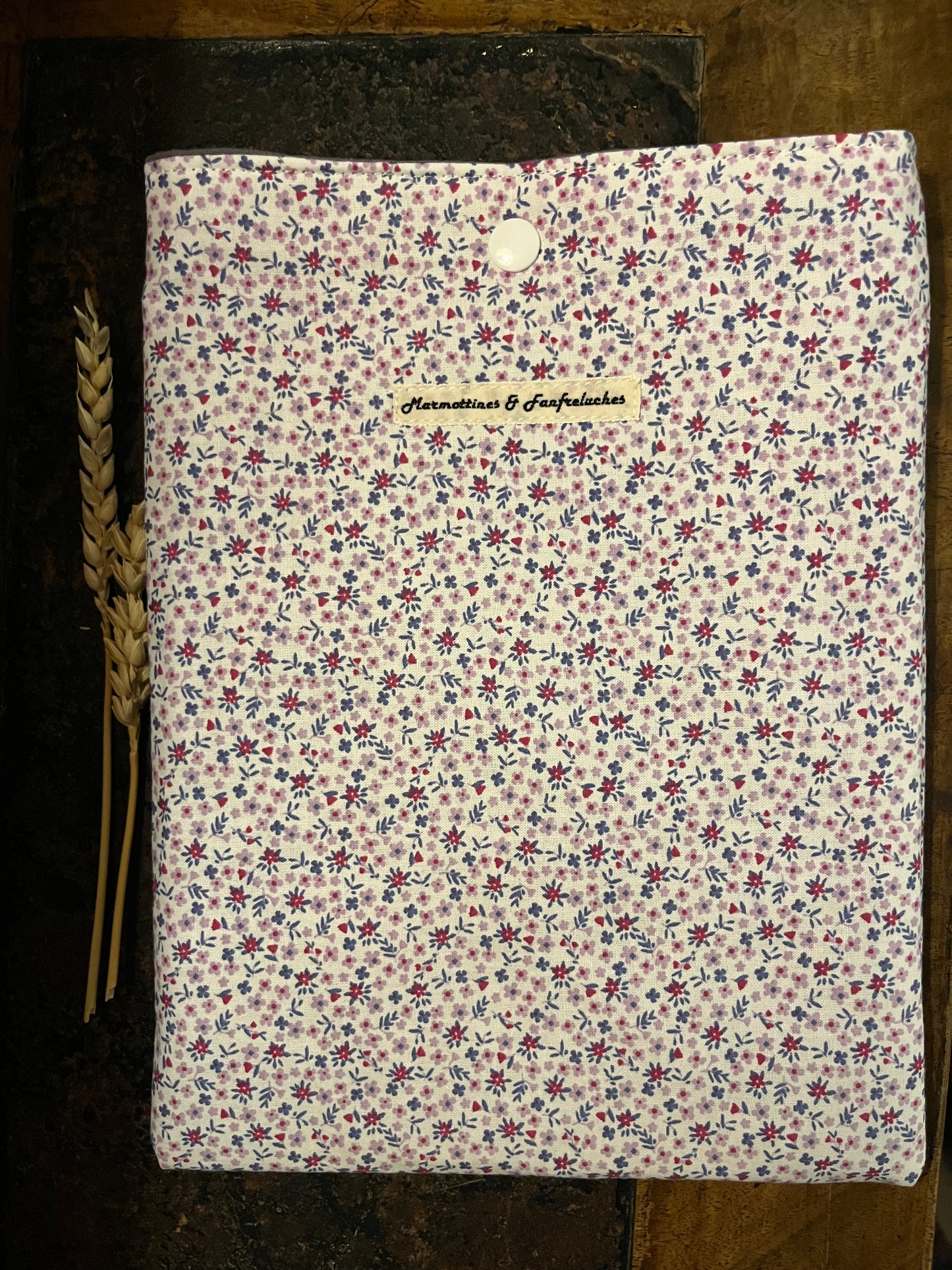 Pochette Livre de poche tissu made in France