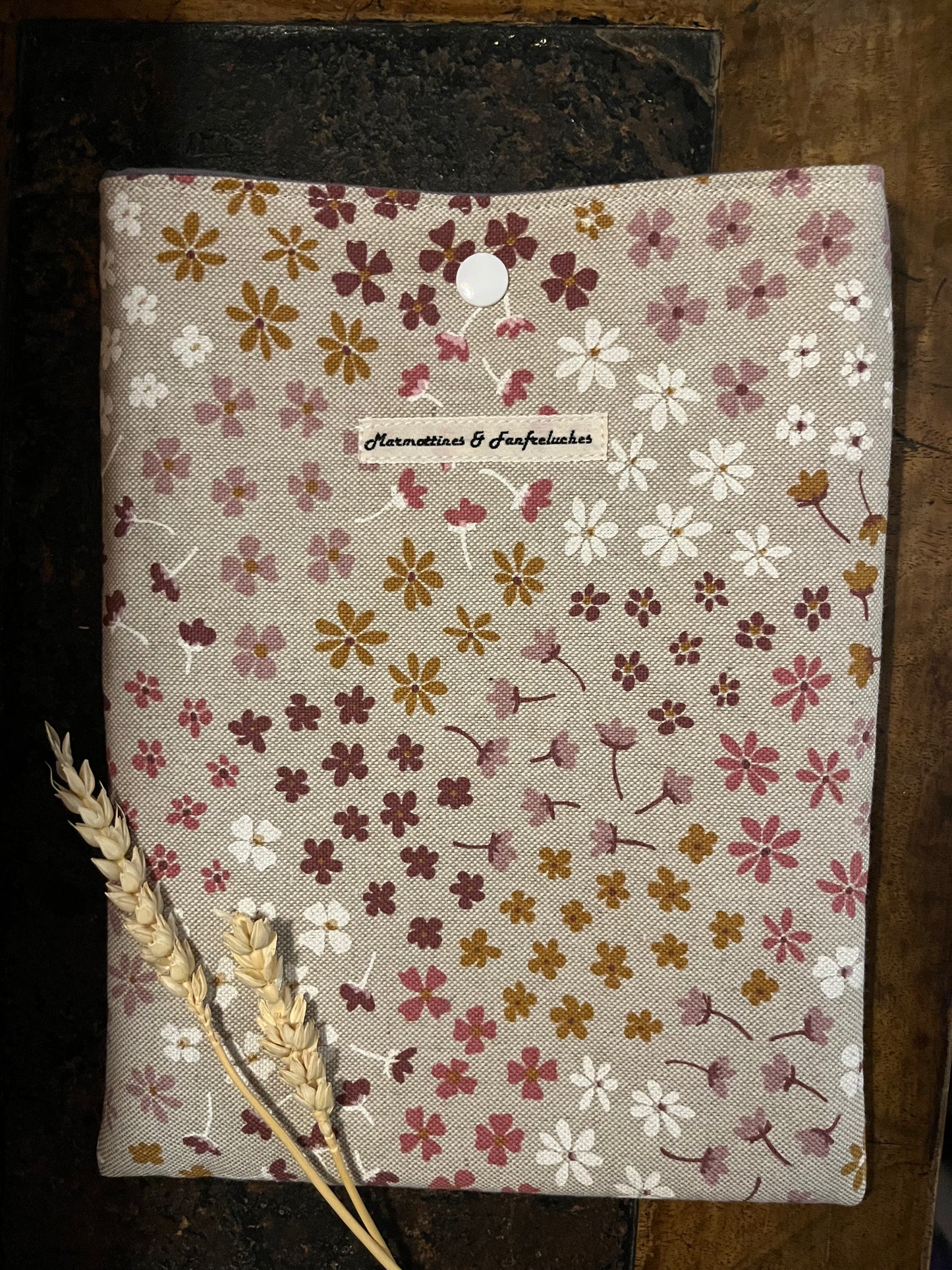 Pochette Livre de poche tissu made in France